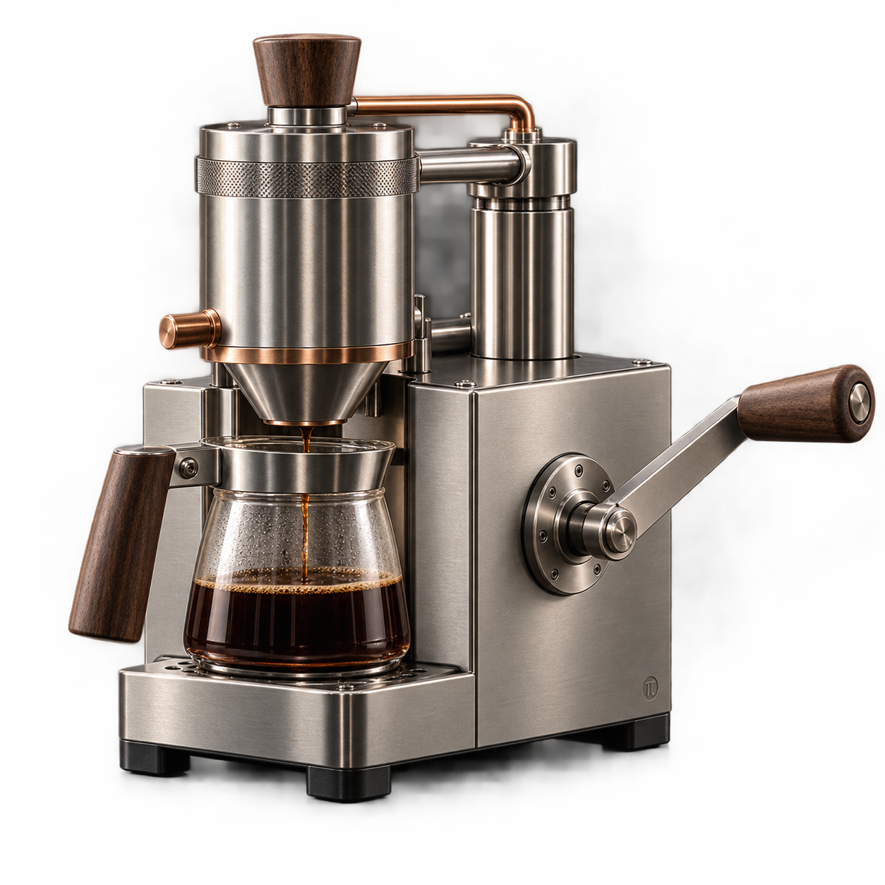 Manual stainless steel coffee maker